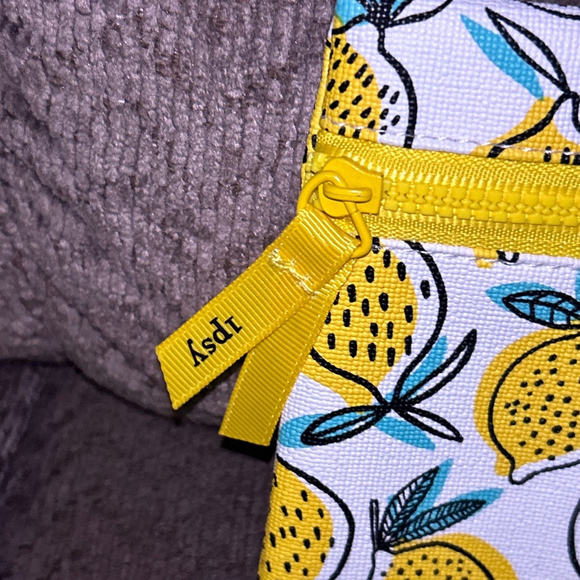 Ipsy Lemon Print Makeup Bag - Picture 4 of 4